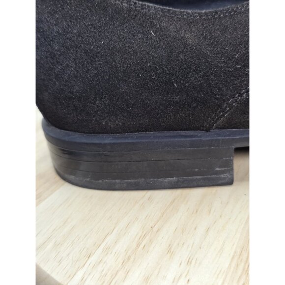 Donald J Pliner Dougy-81 Mens 9M Dark Brown Suede Leather Lace Up Dress Shoes - Picture 8 of 10